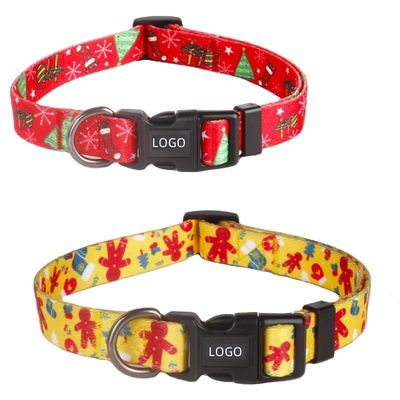 kupować /Dog Pet GiftsDog Polyester Christmas Custom /Wodoszczelny kołnierz dla zwierząt domowych /Sustainable Luxury produkcja online