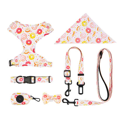 kupować Stosowany logo projektant Top Pick Personalized Dog Harness Set z dekoracją Bowknot Bandana i regulowaną smyczką na obrożę produkcja online