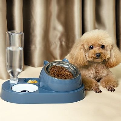 kupować Karmiarki do misek dla zwierząt domowych 4 w 1 połączenie stali nierdzewnej / ceramiki dla psów Cat w ekranie LCD produkcja online