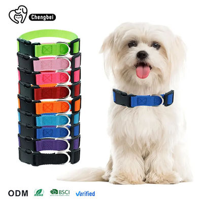 Pet Blank Plain Personalized Nylon Dog Collar Zrównoważony Dog Leash And Collar