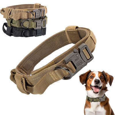 Logo zdefiniowane przez użytkownika Tactical Dog Collar z metalowym klamrem i materiałem nylonowym