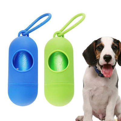 Niebieski zielony uchwyt do worka na śmieci dla psów 11,5*4,3cm Plastic Dog Poop Holder For Walks