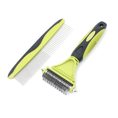 Zestaw grzebieni do pielęgnacji zwierząt domowych Logo 2 w 1 grzebienie do włosów kotów DogPower Source