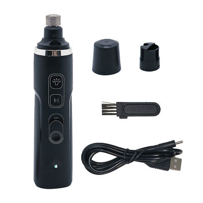 Czarny USB Ładowanie Elektryczne Clippery do paznokci dla psów LED Elektryczny trymer do paznokci dla zwierząt domowych